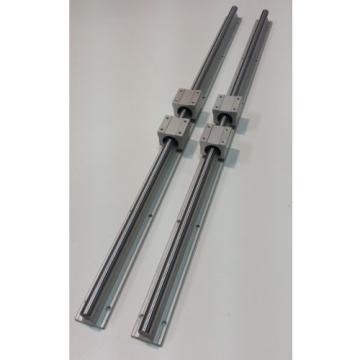 Linear Guide Rail 79&#034; x 2 Block Bearings x 4 CNC Router Mill Plasma Laser Lathe