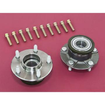Front Wheel Non-ABS 5-Lug Conversion Hub W/ Extended Studs For 240SX 95-98 S14