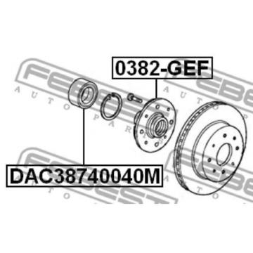 Front Wheel Bearing 38X74X40 For Honda Fit Shuttle Gg8 (2011-2014)