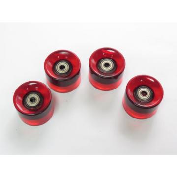 4 pcs set 60mm 78a Red Wheels fit for Longboard Skateboard with Bearing