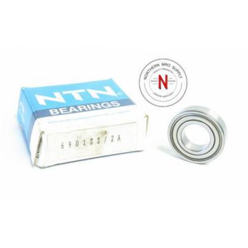 NTN 6901-ZZ/2A DEEP GROOVE BALL BEARING, 12mm x 24mm x 6mm, FIT C0, DBL SEAL