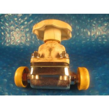 Remanufactured 3/4&#034; SAUNDERS SANITARY FITTING DIAPHRAGM VALVE with Cracked knob
