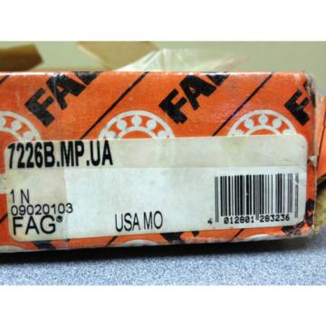 FAG Bearings 7226B.MP.UA, Angular Contact Ball Bearing, Bore 130 mm