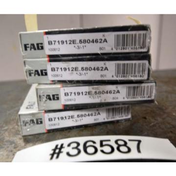 Fag Barden Bearing B71912E.580462A Set of 4 For Maho Spindle (Inv.36587)