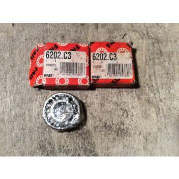 2-FAG-bearing ,#6202.C3 ,FREE SHPPING to lower 48, NEW OTHER!