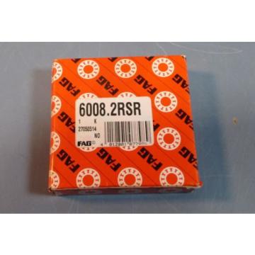 FAG 6008.2RSR Single Row Sealed Deep Groove Ball Bearing 40mm ID, 68mm OD NIB