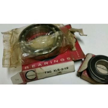 2-CONSOLIDATED PRECISION Bearings FAG XLS 2 1/2 AND 1641 2RS