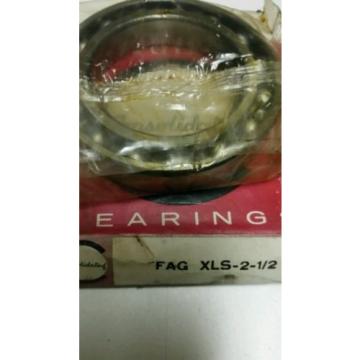 2-CONSOLIDATED PRECISION Bearings FAG XLS 2 1/2 AND 1641 2RS