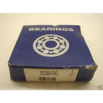 FAG 30208A Tapered Roller Bearing Cone and Cup Set 40mm X 80mm X 19.75mm  Y60