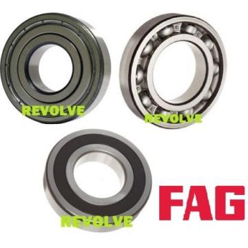 Genuine FAG 6200 Series Deep Groove Ball Bearing - 2RS ZZ Open - Choose Size