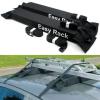 Universal Auto Soft Car Van Roof Top Rack Carrier Luggage Easy Rack Black 2 Pcs #5 small image