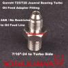 Garrett T25 T28 Journal Bearing Turbo oil Feed 4AN Adapter Fitting NO RESTRICTOR #1 small image