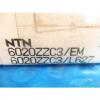 NTN 6020 ZZ C3/EM, Single Row Radial Bearing(=2 SKF 2Z, NSK,FAG, Fafnir 9120KDD)