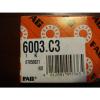 FAG 6003.C3 Deep Groove Bearing, 17mm x 35mm x 10mm, Open, 1305eDE2 #2 small image