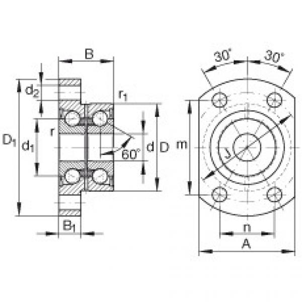 FAG Angular contact ball bearing units - ZKLFA0640-2Z #1 image
