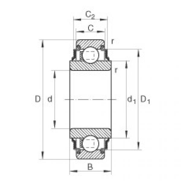 FAG Radial insert ball Bearings - 207-XL-KRR-AH03 #1 image