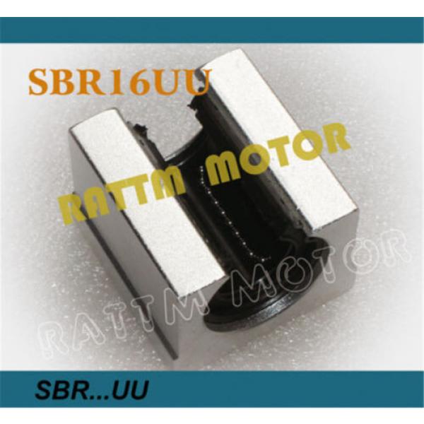 4Pcs SBR16UU Linear Bearing Ball Block 16mm Type For CNC Router Milling Machine #1 image