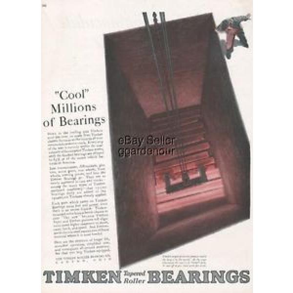 1926 Timken Roller Bearing Co Canton Ohio Electric Furnace Steel Mill Art Ad #1 image