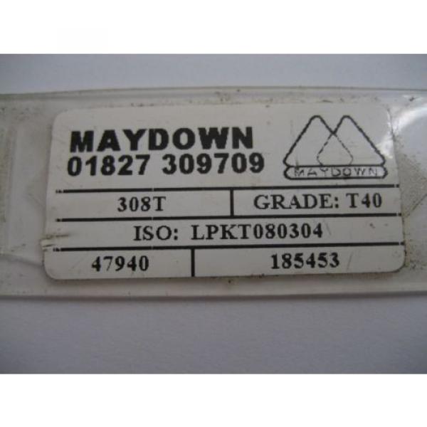 10 x LPKT080304 T40 308T LPKT MAYDOWN FACE MILL MILLING INSERTS NEW &amp; BOXED #27 #2 image