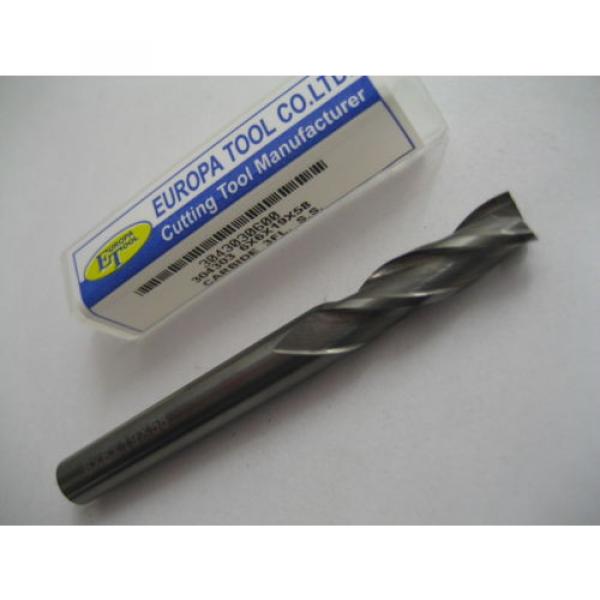 6mm SOLID CARBIDE 3 FLT SLOT DRILL / END MILL EUROPA TOOL 3043030600 #18 #1 image