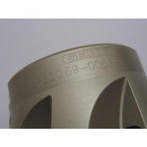 63mm R220.69-0063-12-8AN SECO R220 FACE MILL FOR XOMX 1204 CARBIDE INSERTS #22 #3 image