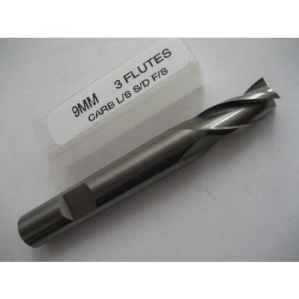 9mm SOLID CARBIDE 3 FLT BOTTOM CUT SLOT DRILL / END MILL EUROPA 1051030900 #E12 #1 image