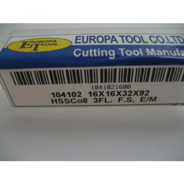 16mm HSSCo8 3 FLT SLOT DRILL / END MILL EUROPA TOOL / CLARKSON 1041021600 #P17 #4 image