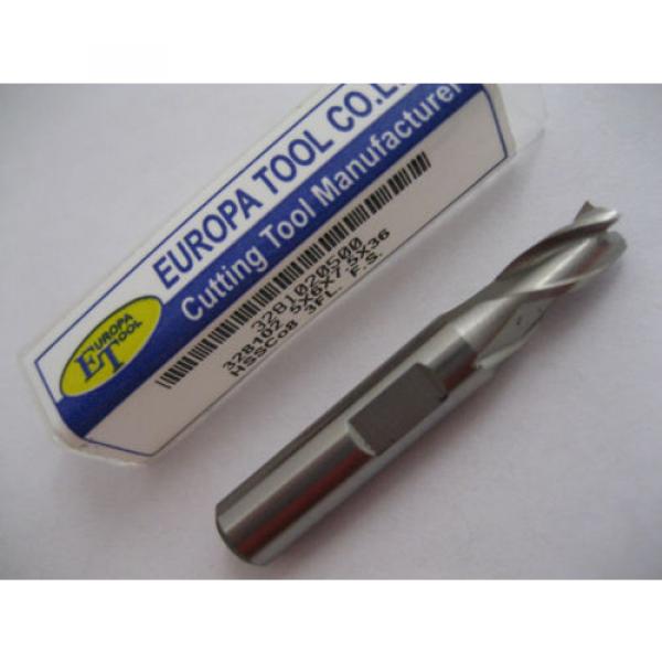 5mm HSCo8 FC3 3 FLT SLOT DRILL / END MILL EUROPA TOOL / CLARKSON 3281020500 #P27 #1 image
