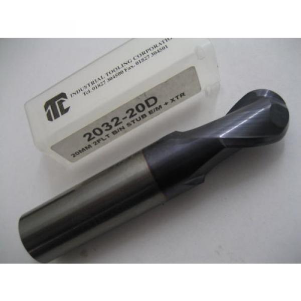 20mm SOLID CARBIDE BALL NOSED XTR COATED 2 FLT SLOT DRILL MILL ITC 2032-20D #73 #1 image