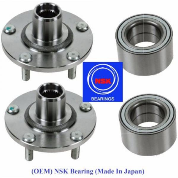 Front Wheel Hub &amp;(OEM) NSK Bearing Kit fit Nissan Altima (2.5L) 2002-2006 (PAIR) #1 image