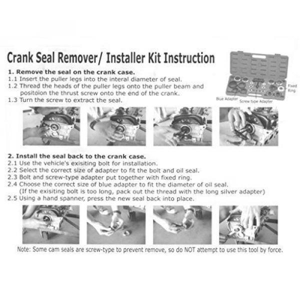 FIT TOOLS Crank Bearing Camshaft Seal Remover and Installer Kit #3 image