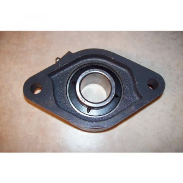 NTN FLU206V No Collar Flange Bearing A-UL206-103 With Grease Fitting #4 image