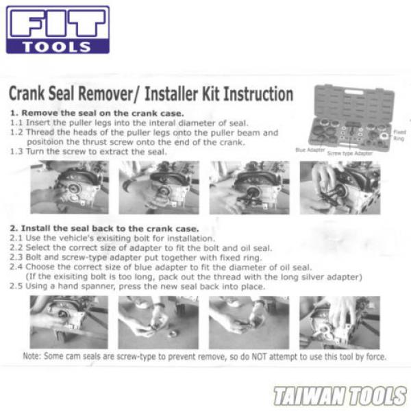 FIT TOOLS Crank Bearing Seal Install / Installer / Remove / Remover Kit #3 image