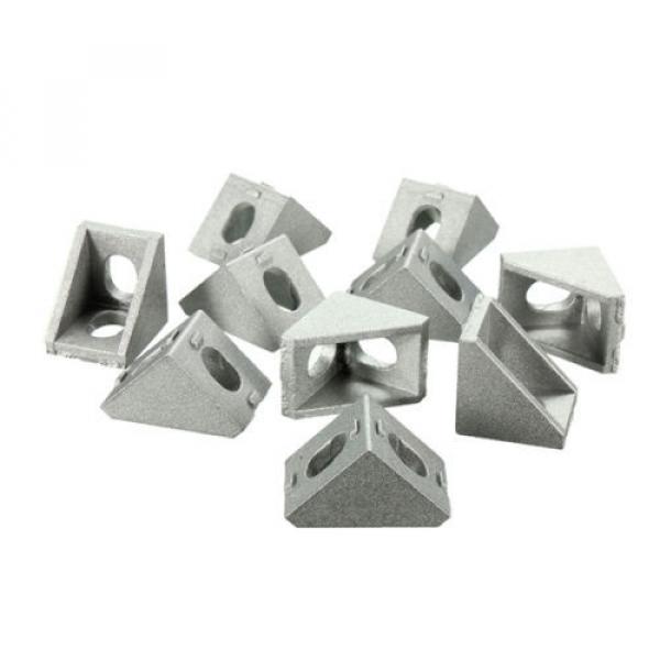10pcs 20x20mm Aluminium Corner Joint Right Angle Bracket Furniture Fittings #1 image
