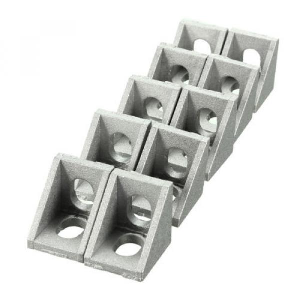 10pcs 20x20mm Aluminium Corner Joint Right Angle Bracket Furniture Fittings #2 image