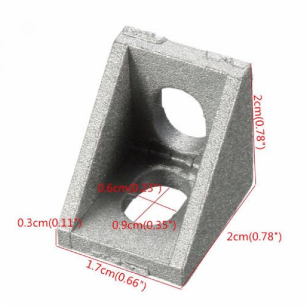 10pcs 20x20mm Aluminium Corner Joint Right Angle Bracket Furniture Fittings #4 image