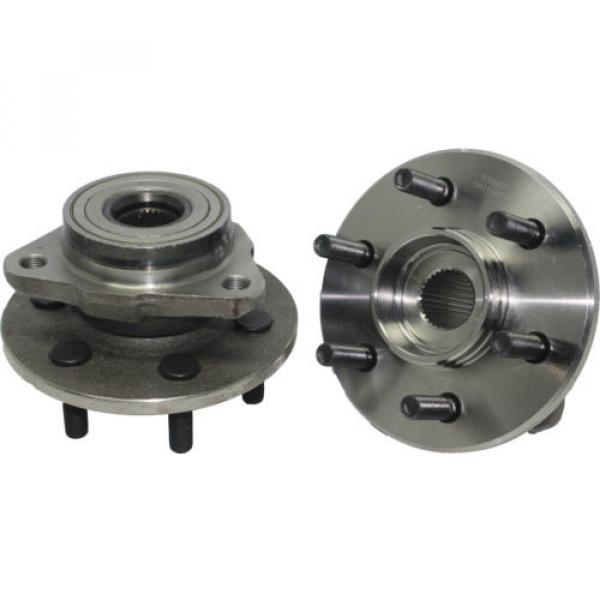 Pair (2) NEW Front Suspension Wheel Hub and Bearing Assembly 4WD AWD NO ABS #4 image