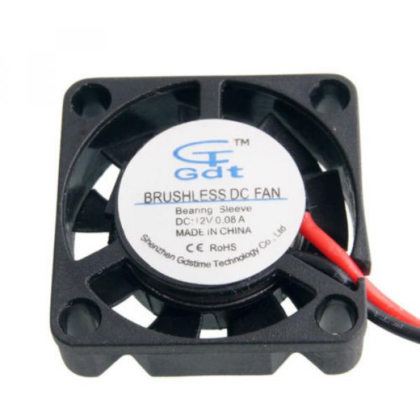 Fan Cooling DC 12V 0.08A 25*25*7mm 2P Fit RC Model Bearing Sleeve Brushless DC #1 image