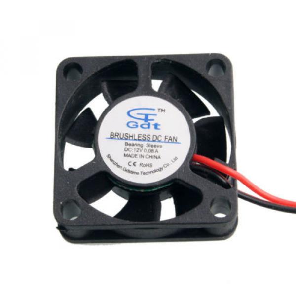Fan Cooling DC 12V 0.08A 30*30*10mm 2P Fit RC Model Bearing Sleeve Brushless DC #3 image