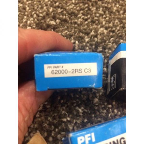Perfect Fit Industries PFI Ball Bearing 6200-2RS C3 New Lot Of 5 #2 image