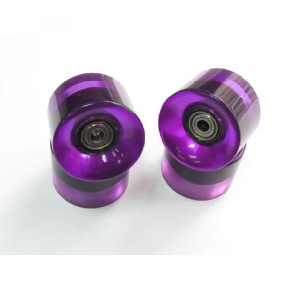 4x set 60mm 78a Purple Roll Wheels fit for Longboard Skateboard with bearing #4 image
