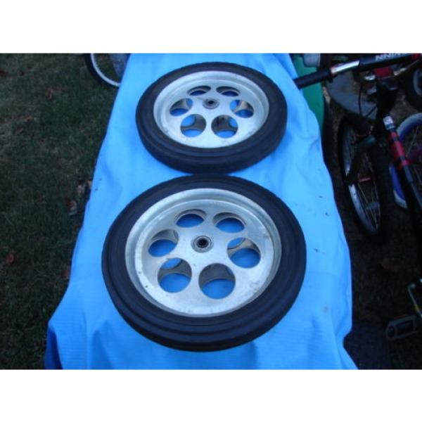 Steel ball bearing Wheels 12 inch lawnmower cart fit Troybilt and others project #1 image