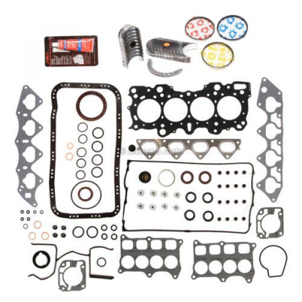 Fit 94-00 Honda Civic B16A2 B16A3 Full Gasket Set Main Rod Bearings Piston Rings #2 image