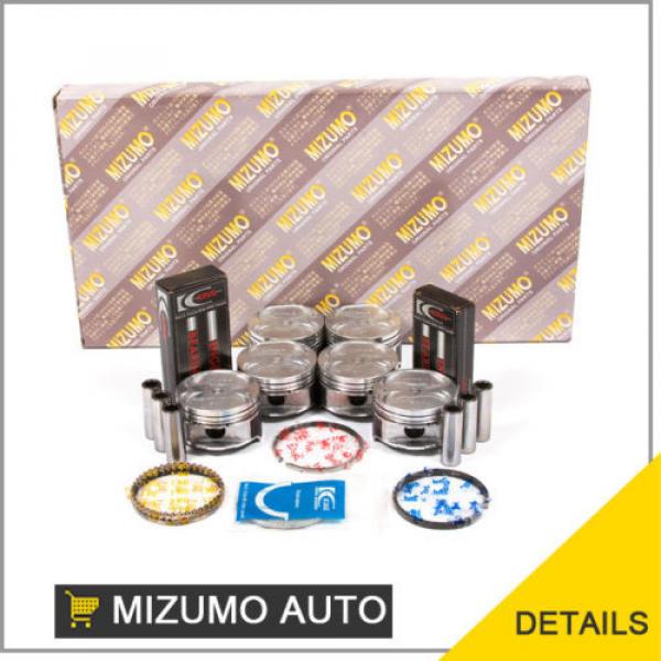 Fit 93-02 Ford Mazda 2.5 DOHC KL Full Gasket Set Pistons Rings Main Rod Bearings #1 image