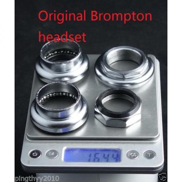 J&amp;L 1 1/8&#034; 28.6*34MM Ceramics Bearing Threaded Headset fit Brompton-90g #4 image