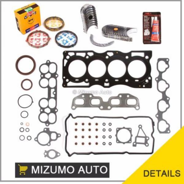 Fit Full Gasket Set Bearings Piston Rings 02-06 Nissan Altima Sentra 2.5 QR25DE #1 image