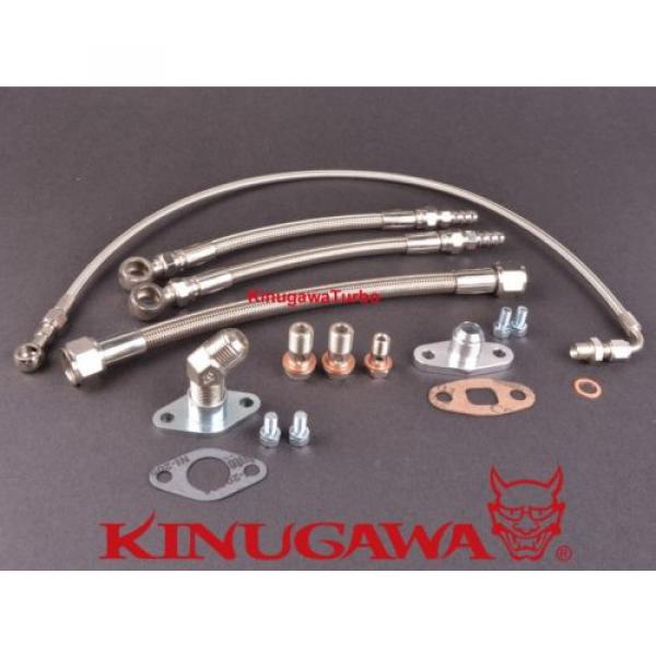 Kinugawa Turbo Water &amp; Oil Line fit TOYOTA 1JZ-GTE / GT30 GT35 Bush Bearing #1 image
