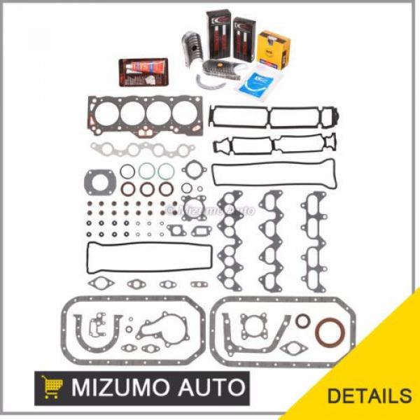 Fit Full Gasket Set Bearings Rings 85-87 Toyota Corolla MR2 1.6 4AGEC 4AGELC #1 image