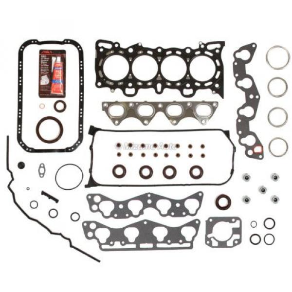 Fit Honda Civic Del Sol D16Y5 D16Y7 Y8 Full Gasket Set Pistons Main Rod Bearings #1 image