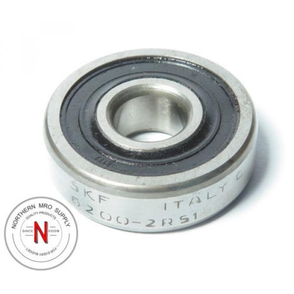 SKF 6200-2RS1-C3 DEEP GROOVE BALL BEARING,  10mm x 30mm x 9mm, FIT C3, DBL SEAL #1 image